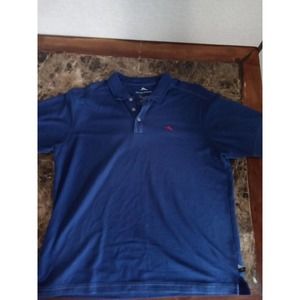 Tommy Bahama Mens Emfielder IslandZone Polo Shirt XL Purple Short Sleeve Cotton